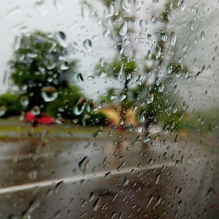 Rain on glass