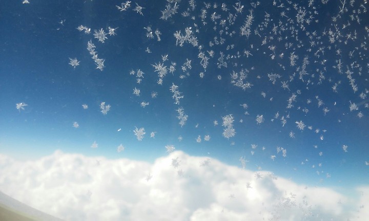 snow and sky