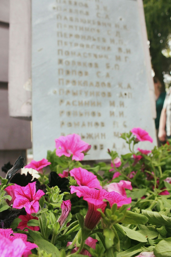 To the memory of the fallen soldiers