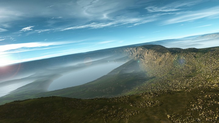The place where sky and sea  unite