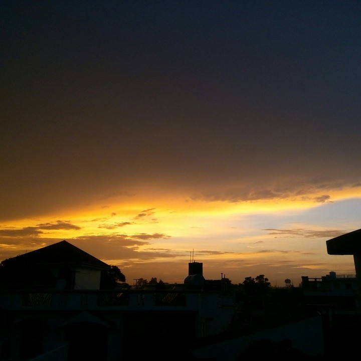 golden sky