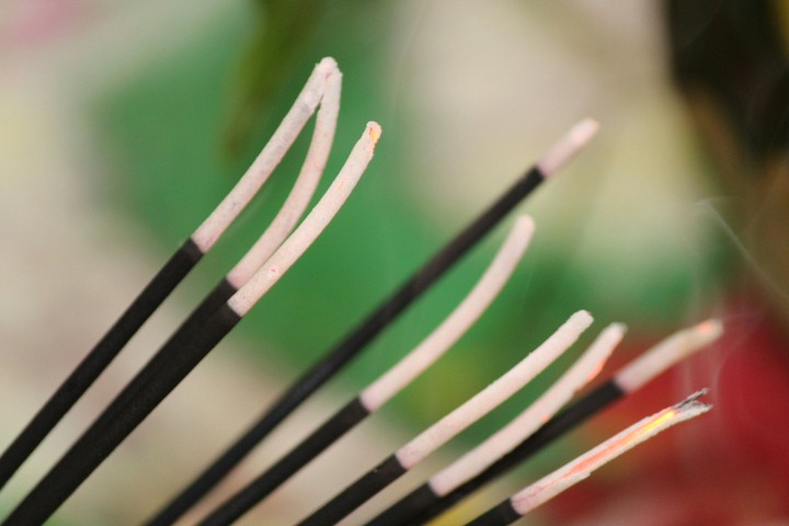 Incense sticks.