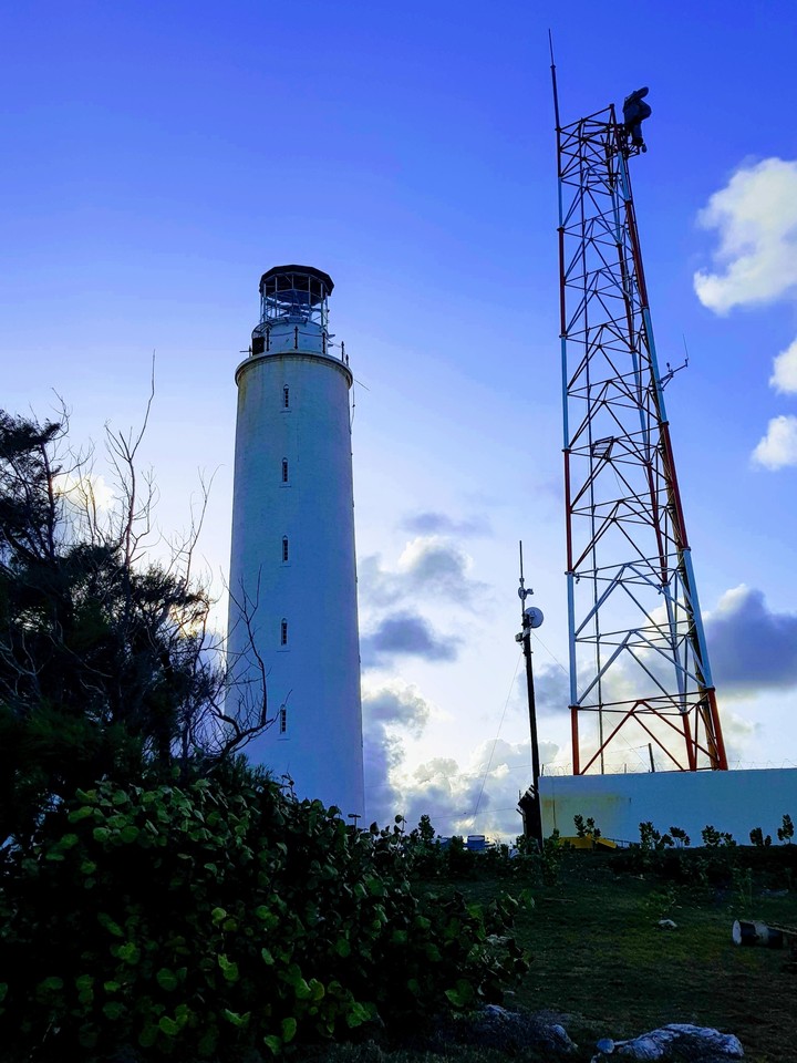 light house sunset