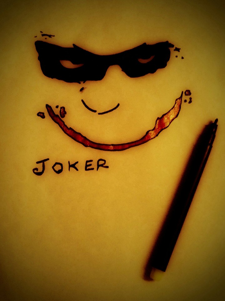 Art of a joker's experssion