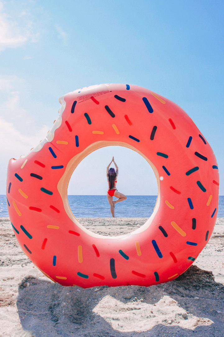 Donut on the beach