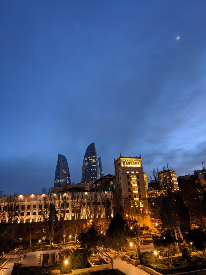 Baku nights, Azerbaijan