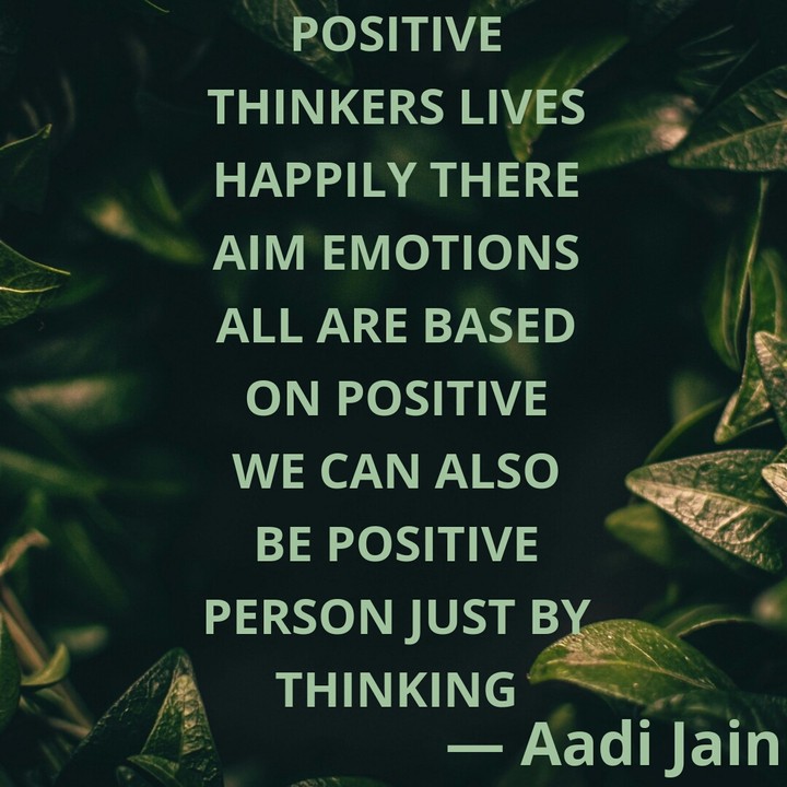 positive thinkers