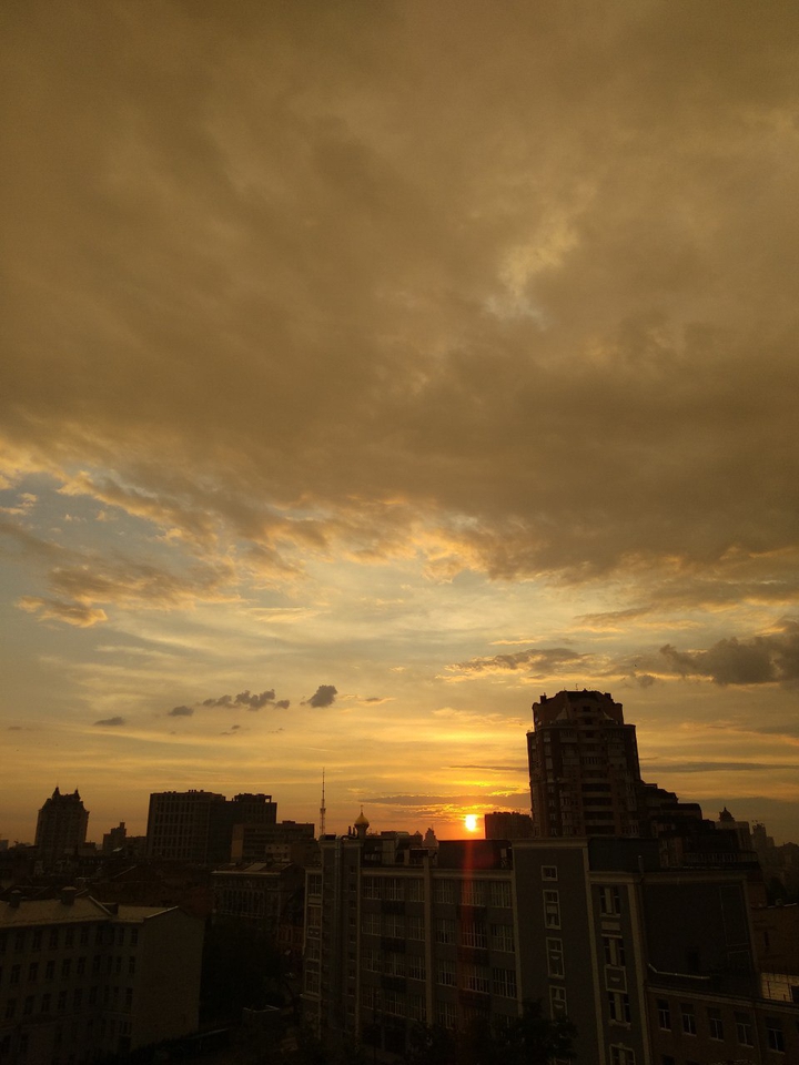 ashy sunset