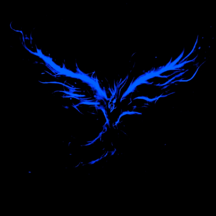 Blue Neon Phoenix
