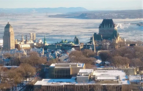 Quebec city and St-Laurence river P.Q. Canada