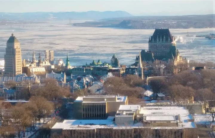 Quebec city and St-Laurence river P.Q. Canada