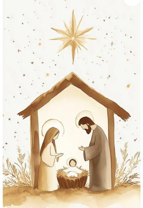 christmas, holyfamily壁紙
