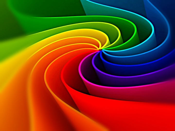 Regenbogenspirale