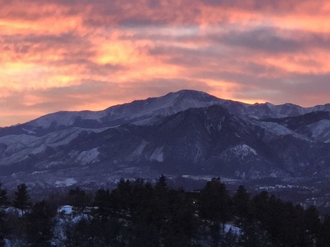 sunset ? pikes peak