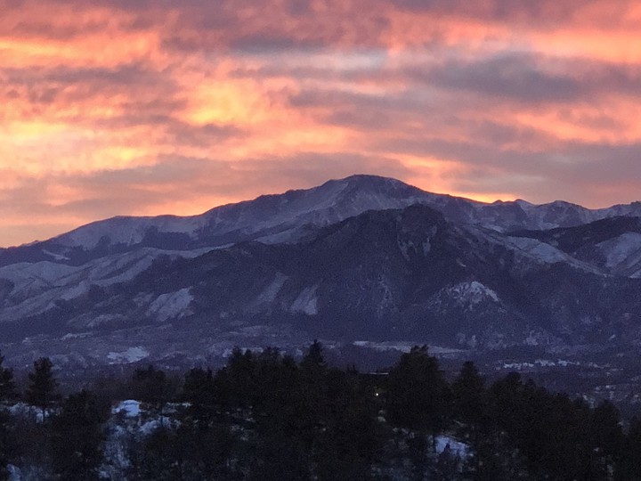 sunset ? pikes peak