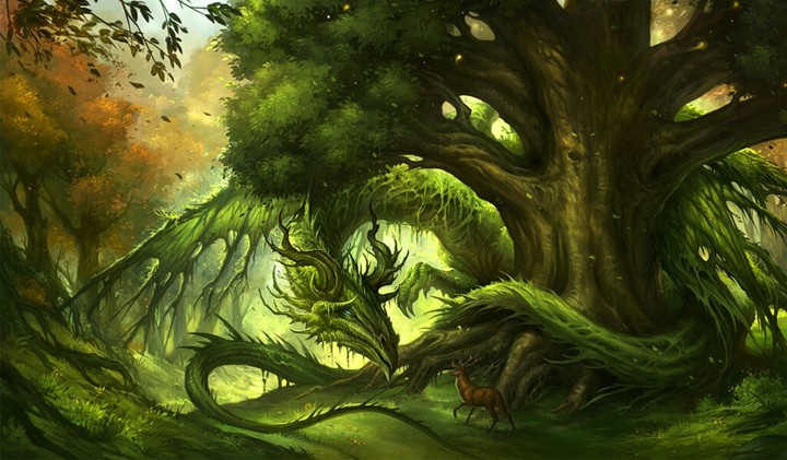 The Fierce Dragon and The wise deer