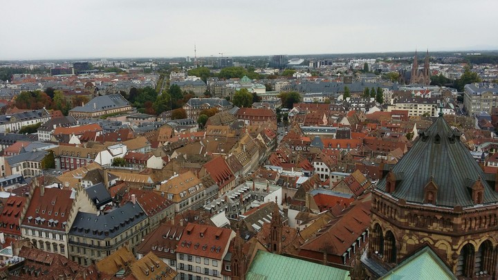 Beautiful Strasbourg from the top