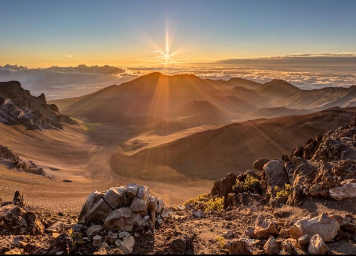 Sunrise viewed from Mt Haleakala