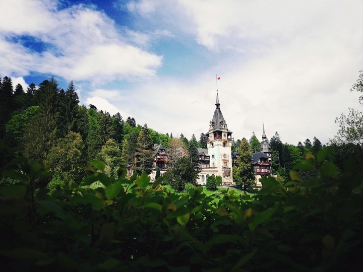 Castle hidden in the mountains