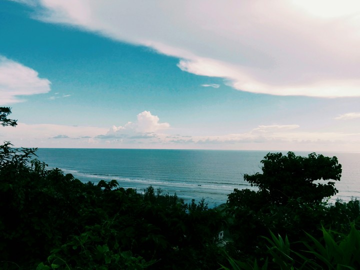 watching sea from the mountain