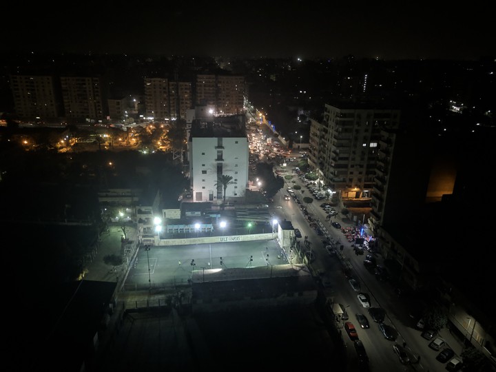 at night