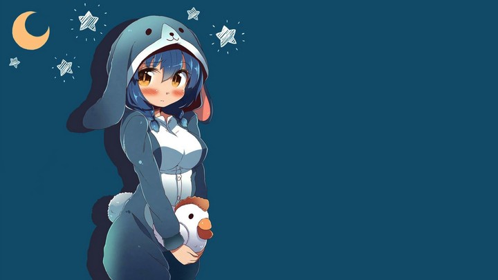 clean anime girl background