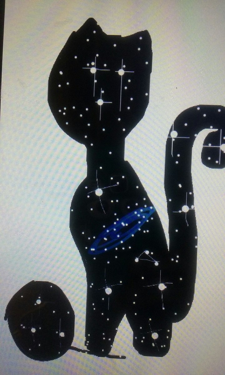 gato pintado espacio(galaxia)