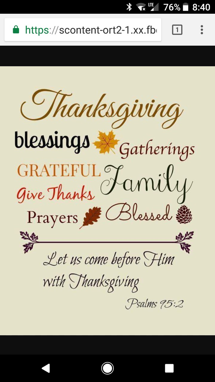 Lovely Day Blessings and Thanksgivings