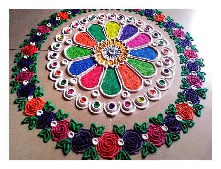 *Nice rangoli*
