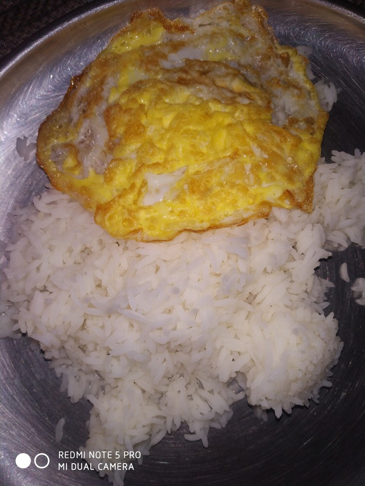 Rice with omlet?