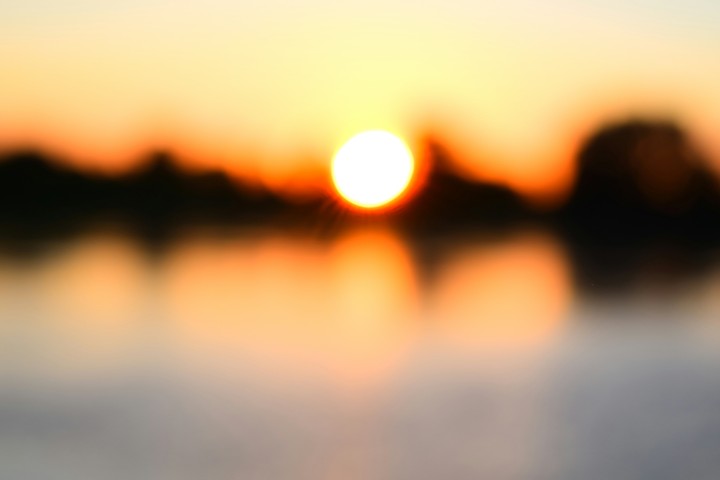 Sundown at the river.