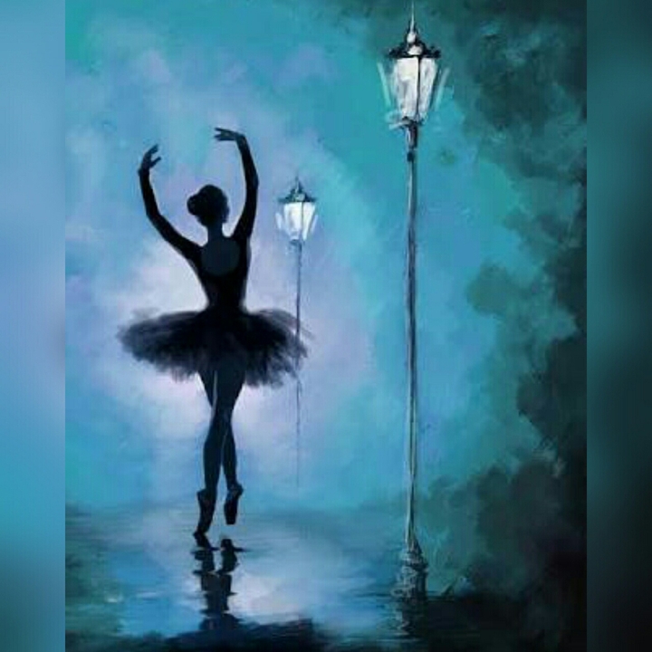 bailarina azul