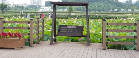연꽃 벤치