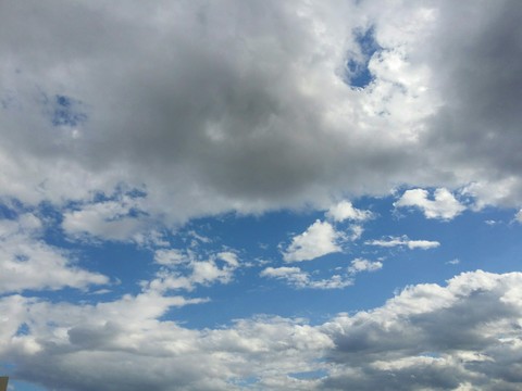 Blue sky and clouds