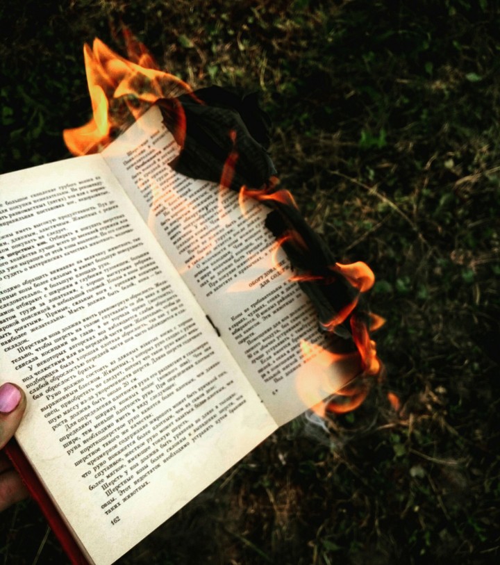 Burning book