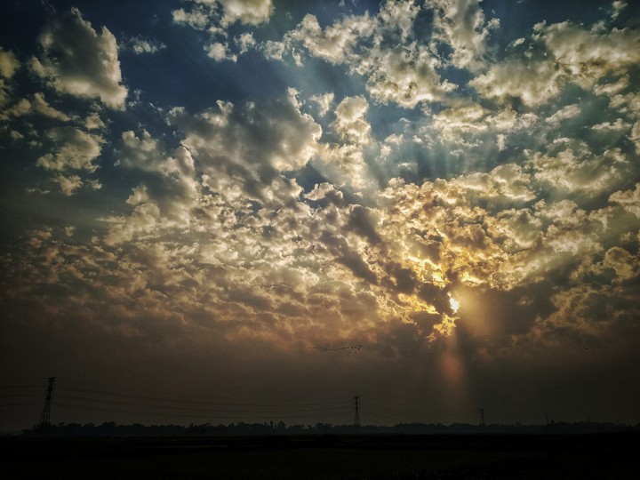 The sky.