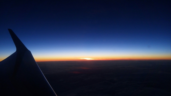 Flight,  sky and eternity