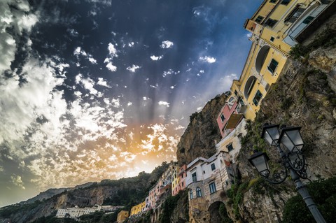 Sunset In Amalfi, Campania, Italy