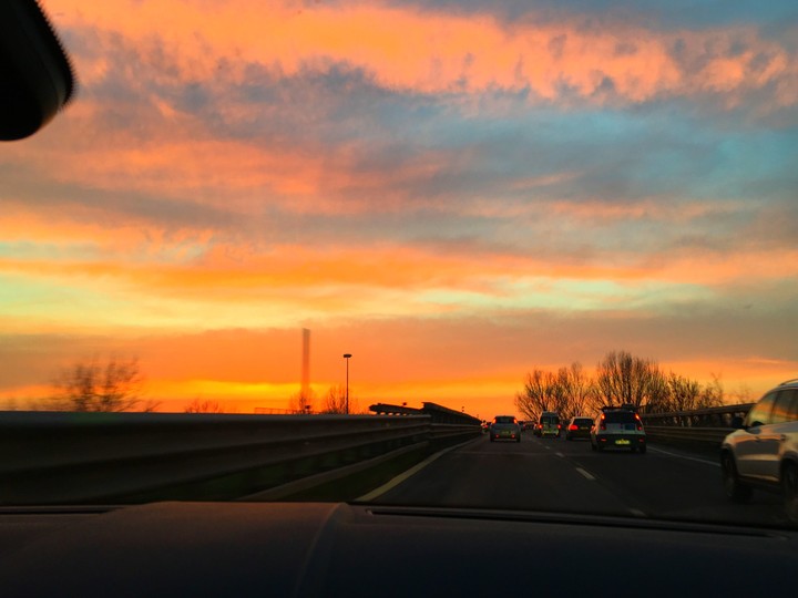the Sun goes down