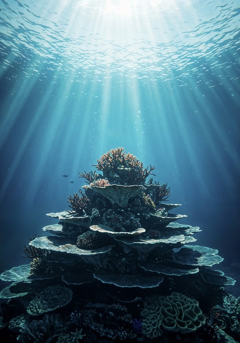 шпалери coral, cnidaria