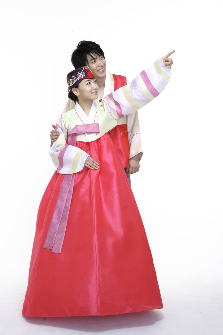 Couple in Korean Dress