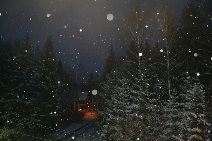 Snowing