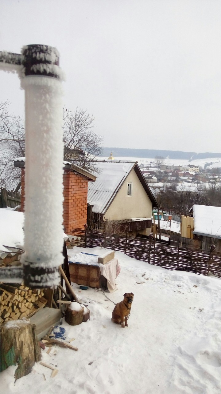 Село..-23°С... даже градусник замерз!