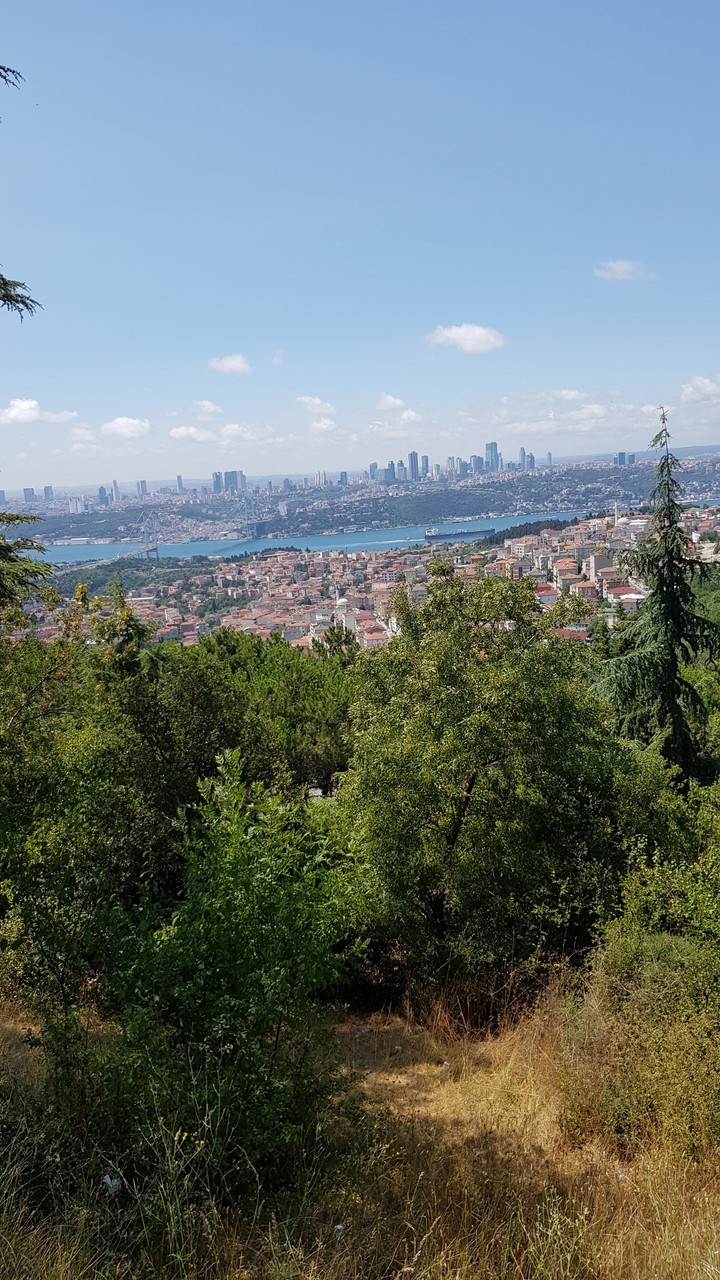 istanbul boğazı çamlıca tepesinden görünüm