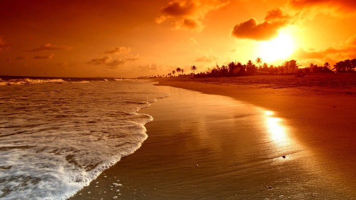 3d sunset