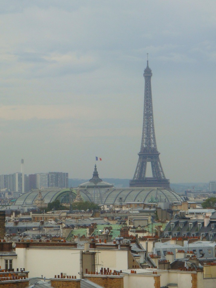 Paris, le grand palais et la tour eiffel