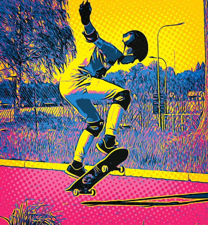 skateboard ollie