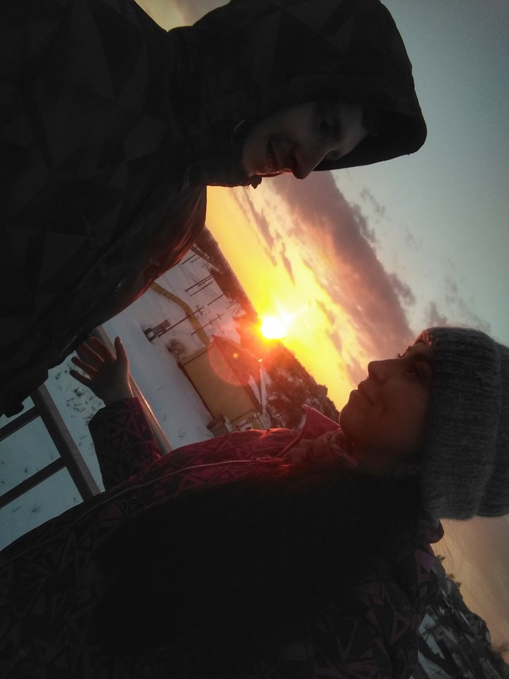 в дали