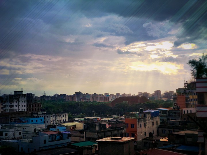 Sun Piercing The Clouds