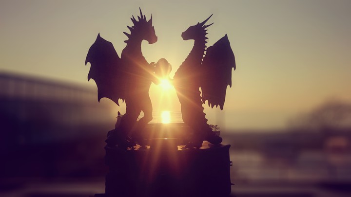 Dragons at sunrise